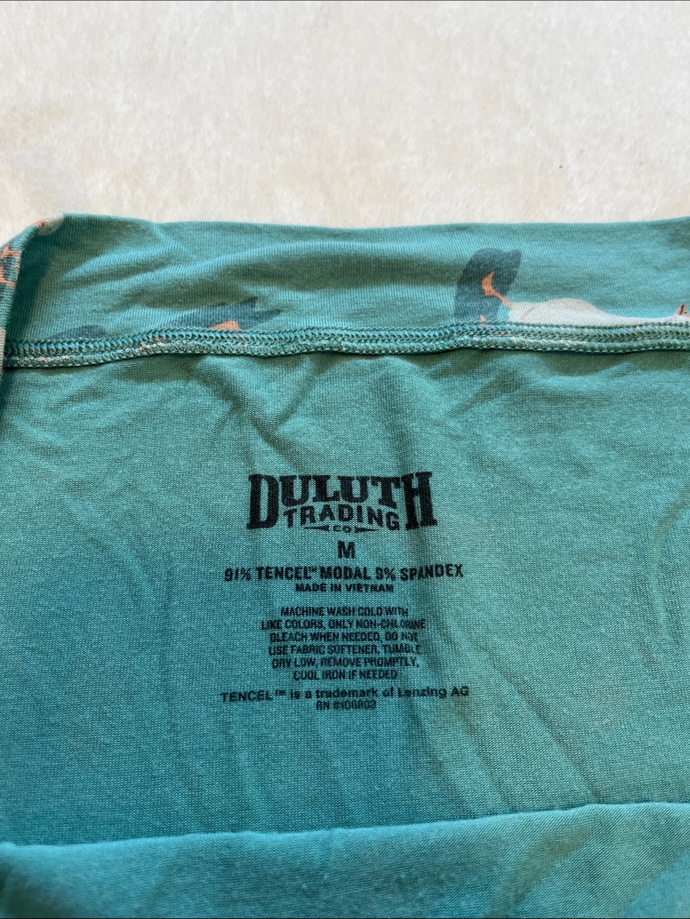Duluth Trading Co Teal Goose & Duck Print Hipster Panties - Picture 7 of 8
